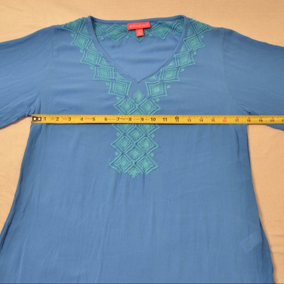 Lilly for Target Embroidered Cover Up, Blue Bell - Picture 6 of 7